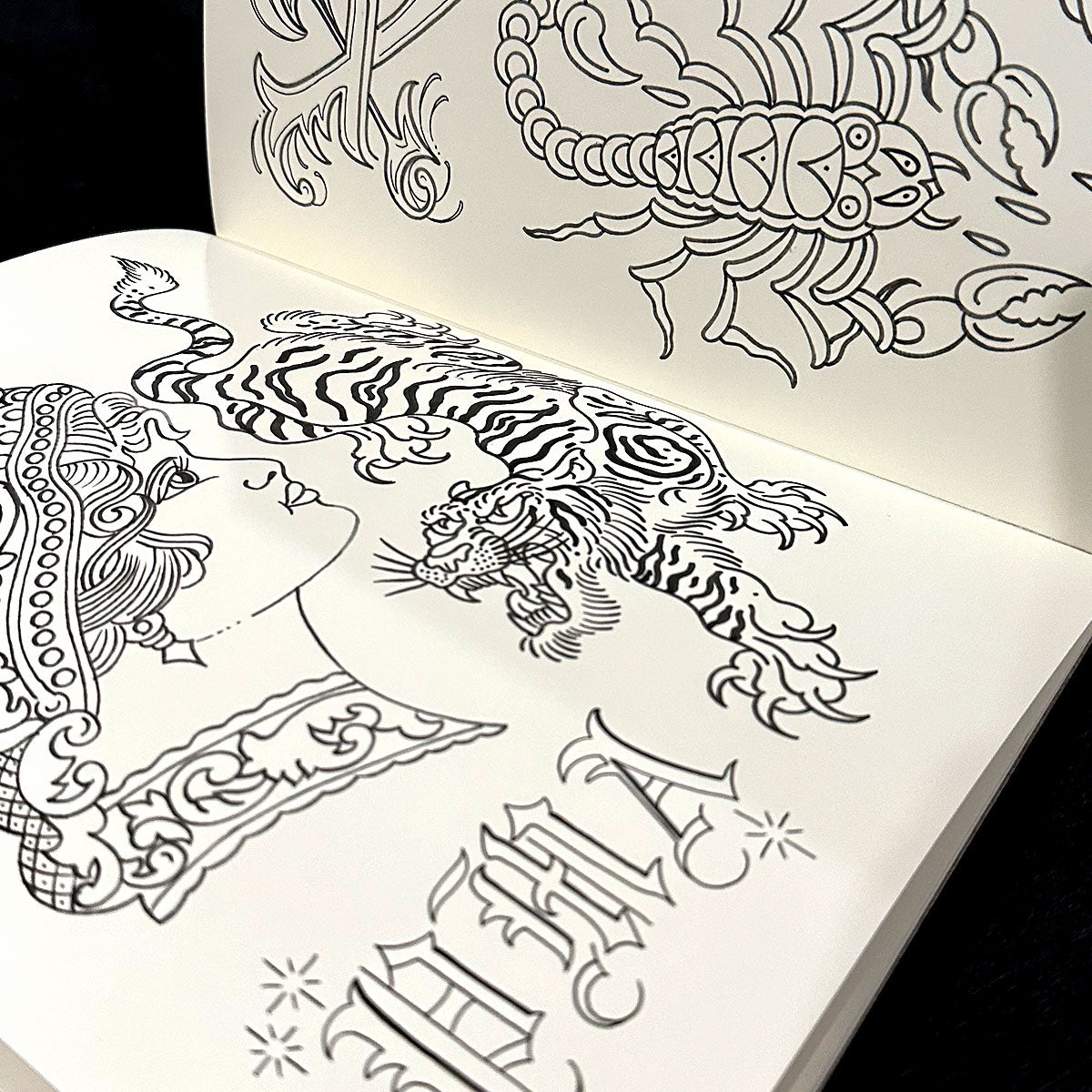 Chris Stuart Line Drawing Book – MadeToLastTattoo